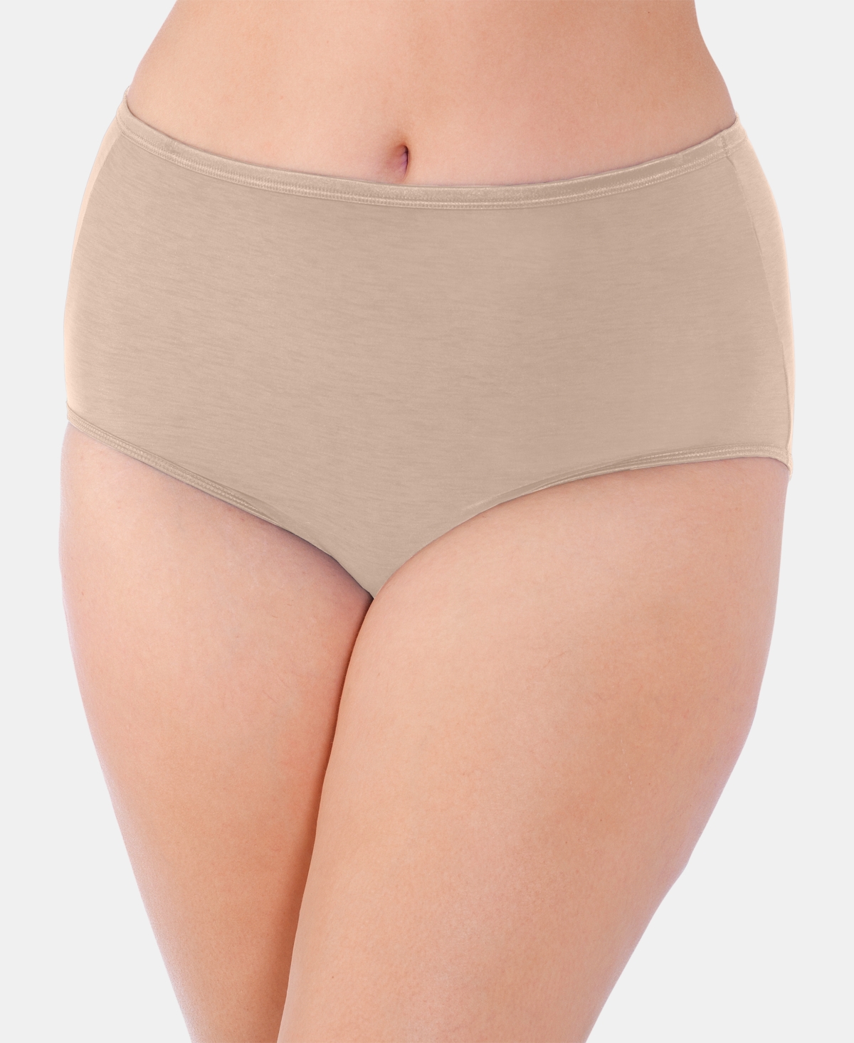 Vanity Fair Women's Illumination Plus Size Satin-Trim Brief Underwear 13811