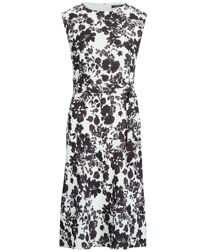 Lauren Ralph Lauren Floral-Print Fit & Flare Dress & Reviews - Dresses ...