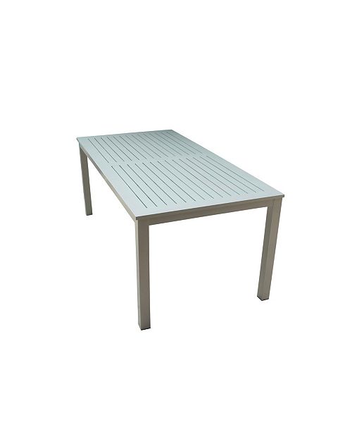 Courtyard Casual Skyline Aluminum Outdoor Rectangle Dining Table