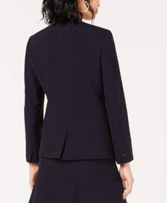 Bar III Bi-Stretch Collarless Open-Front Blazer, Created for Macy's 