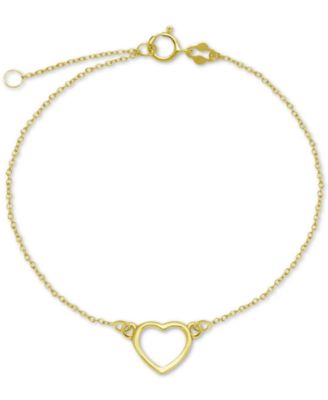 Giani Bernini - Open Heart Ankle Bracelet