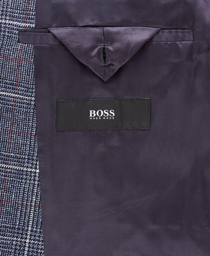 Hugo Boss BOSS Men's Slim Fit Checked Jacket & Reviews - Hugo Boss ...