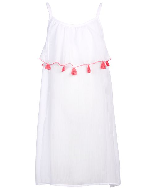 Carter S Jessica Simpson Big Girls Tassel Trim Coverup Reviews