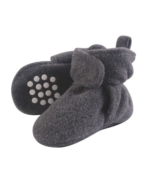 Детские ботинки Luvable Friends Ultra-Soft Fleece Bedtime Booties, цвет: Угольный меланжевый