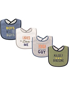 Drooler Bibs, 4-Pack, One Size