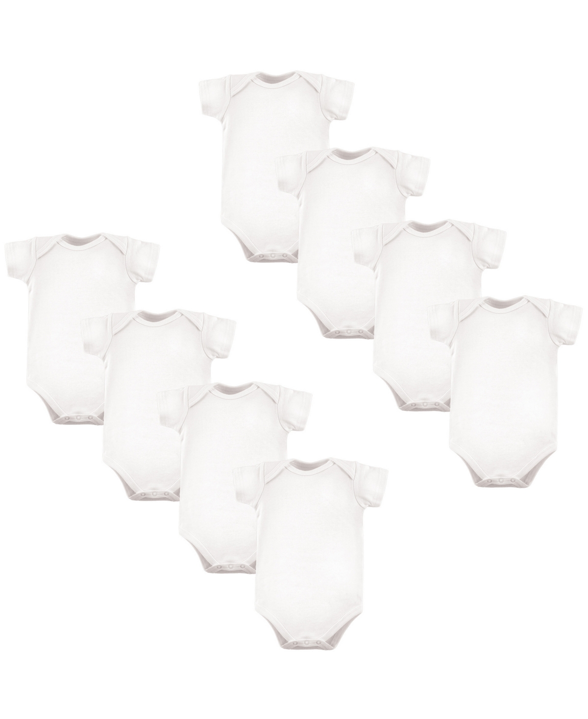 Luvable Friends Baby Boys Unisex 8Pk Bodysuits