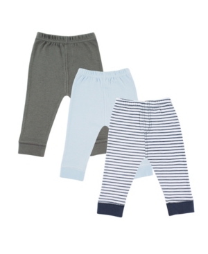 Luvable Friends Baby Tapered Ankle Pants 3-Pack 0-24 Months