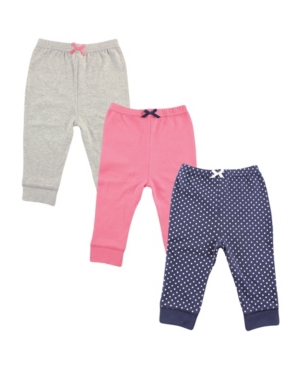 Luvable Friends Baby Tapered Ankle Pants 3-Pack 0-24 Months
