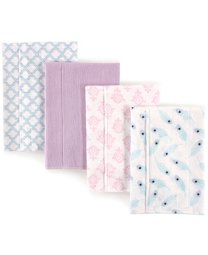 Hudson Baby Flannel Burp Cloth 4-Pack One Size