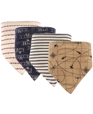 Hudson Baby Bandana 4-Bib Set