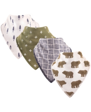 Hudson Baby Bandana Bibs 4-Pack One Size