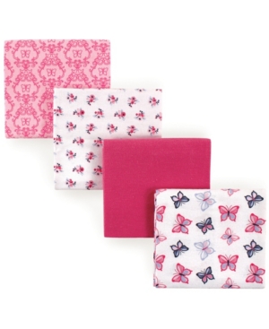 Hudson Baby Flannel Receiving Blankets 4-Pack One Size