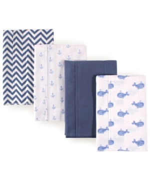 Hudson Baby Flannel Burp Cloth 4-Pack One Size