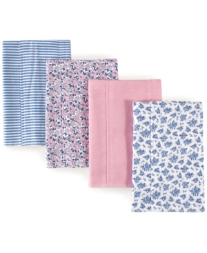 Hudson Baby Flannel Burp Cloth 4-Pack One Size
