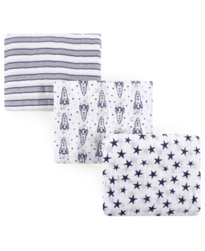 Hudson Baby Muslin Swaddle Blankets 3-Pack One Size