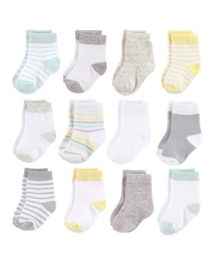 Hudson Baby Basic Crew Socks 12-Pack 0-24 Months