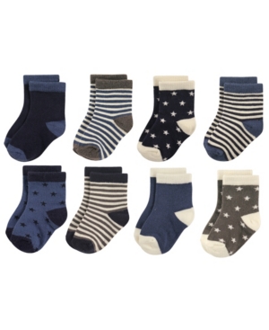 Hudson Baby Baby Crew Socks 8-Pack 2T-4T
