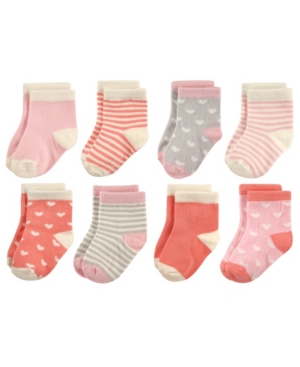 Hudson Baby Baby Crew Socks 8-Pack 2T-4T