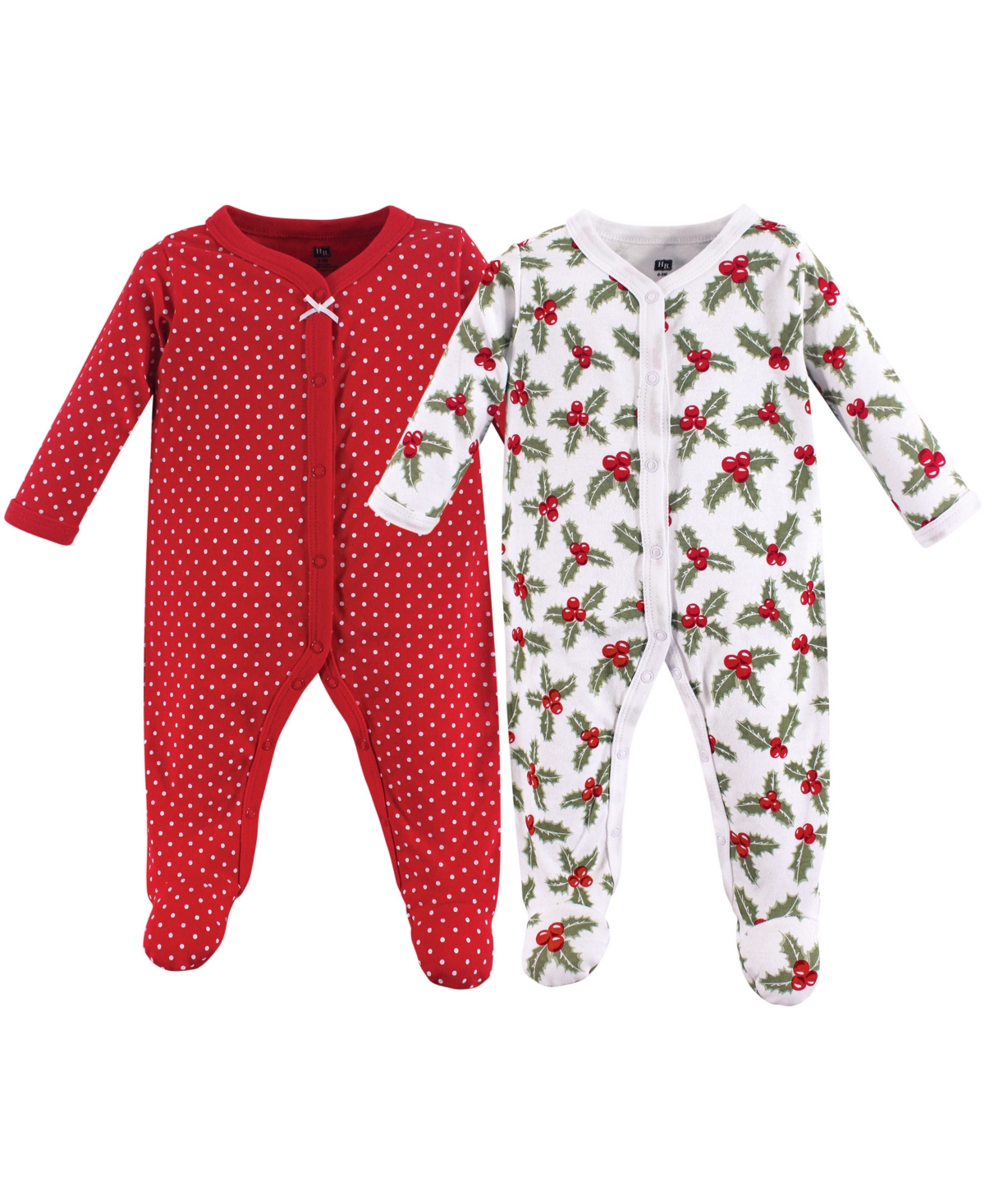 Hudson Baby Baby Boys Baby Cotton Snap Sleep and Play 2pk