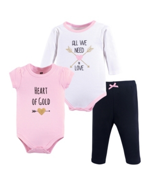 Hudson Baby Bodysuits and Pants 3-Piece Set 0-24 Months
