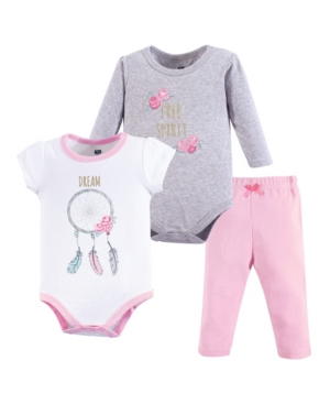 Hudson Baby Bodysuits and Pants 3-Piece Set 0-24 Months