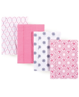 Hudson Baby Flannel Burp Cloth 4-Pack One Size
