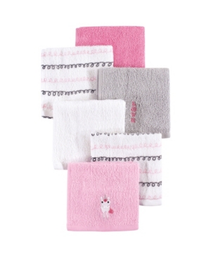 Hudson Baby Woven Terry Washcloths 6-Pack One Size