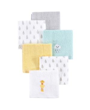 Hudson Baby Woven Terry Washcloths 6-Pack One Size