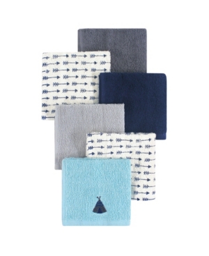 Hudson Baby Woven Terry Washcloths 6-Pack One Size