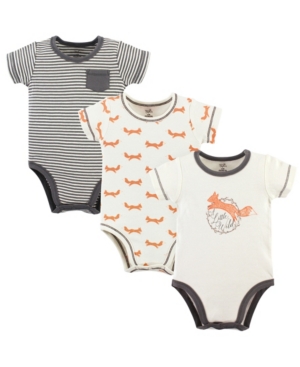 Touched By Nature Organic Cotton Bodysuits 3-Pack 0-24 Months