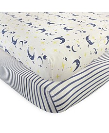 Organic Fitted Crib Sheets, 2-Pack, One Size