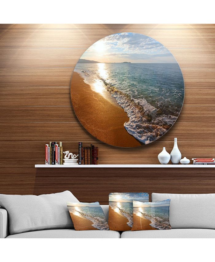 Design Art Designart Gili Island Tropical Beach Large Seas Metal Circle Wall 23 X Reviews All Décor Home Decor Macy S - Coastal Metal Wall Art Australia