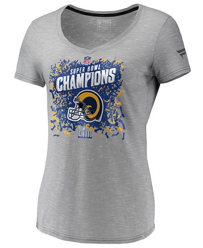 Majestic Women's Los Angeles Rams Super Bowl LIII Trophy Champions T-Shirt  - Macy's