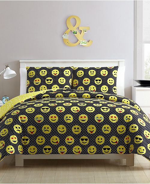 emoji bed set queen