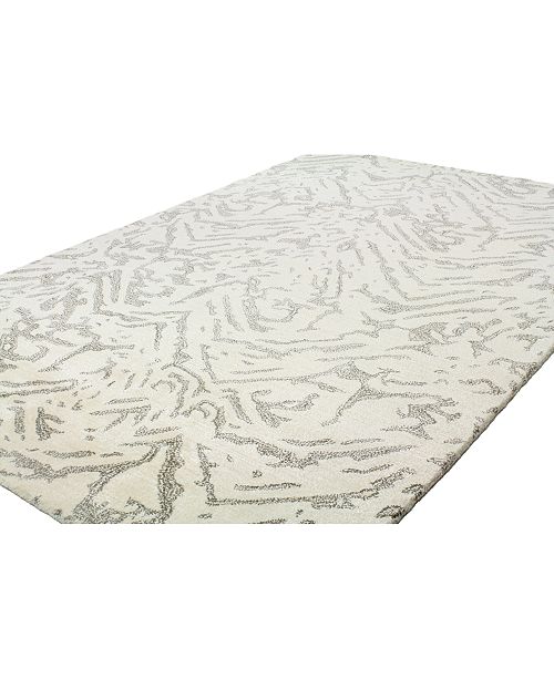 Bb Rugs Closeout Elements Elm 220 White 5 X 7 6 Area Rug Reviews Rugs Macy S