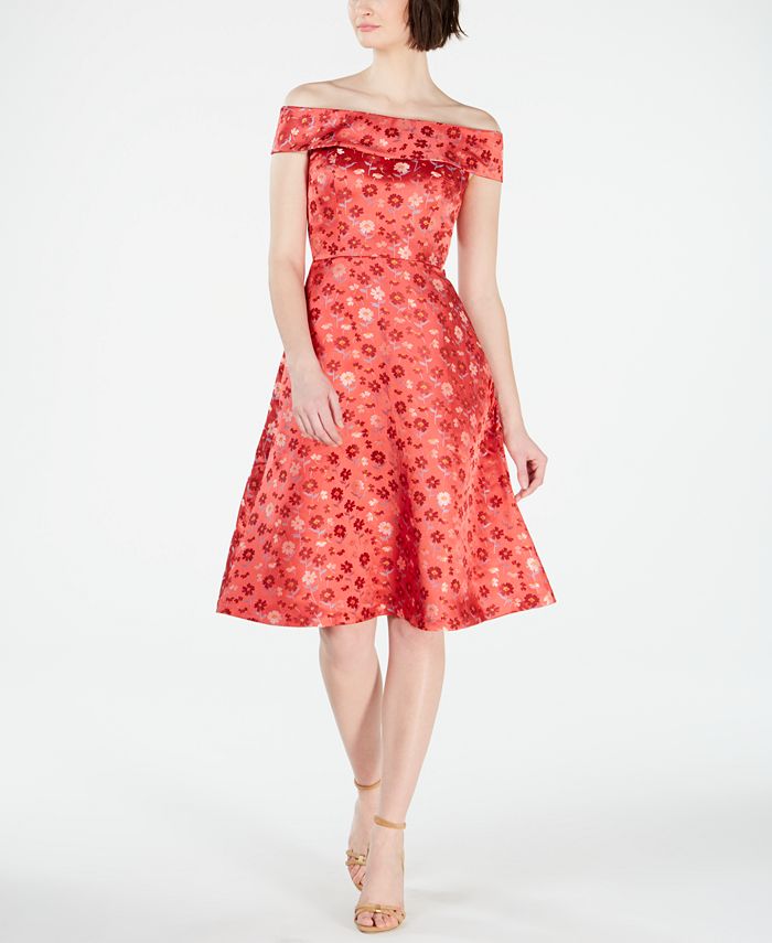 Calvin klein on sale brocade dress