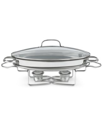 13.5" Stainless Steel Oval Buffet Server