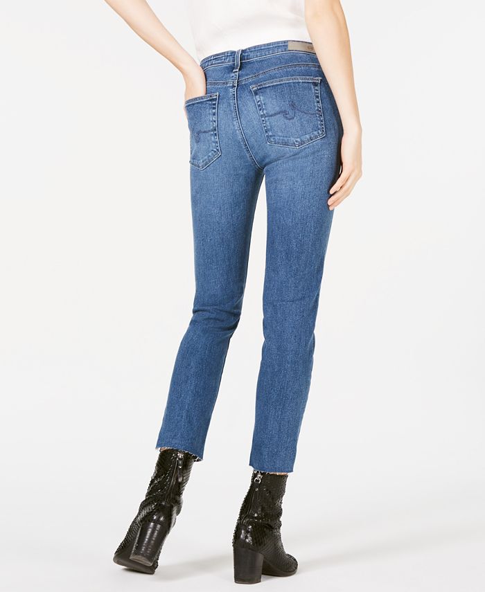 AG Jeans AG Adriano Goldschmied Prima Frayed-Hem Ankle Jeans - Macy's