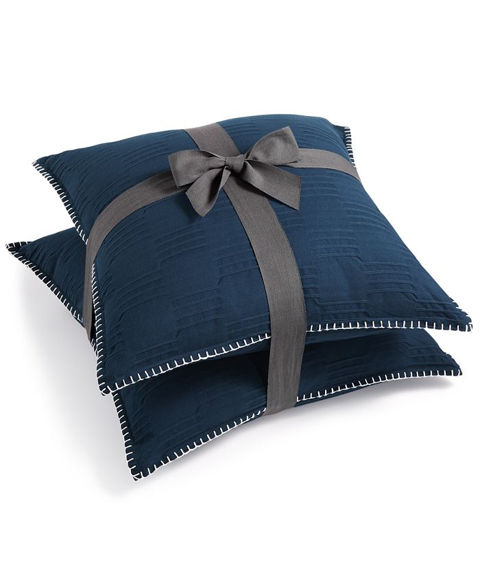 Lacourte 2Pk. Peoria Navy 20" x 20" Decorative Pillows Macy's