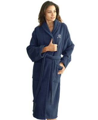 100% Turkish Cotton Personalized Unisex Herringbone Bath Robe