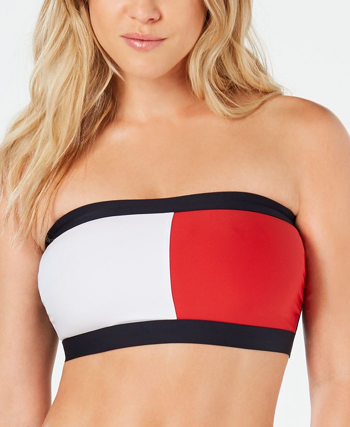 Tommy Jeans Womens Logo Bandeau Cropped 