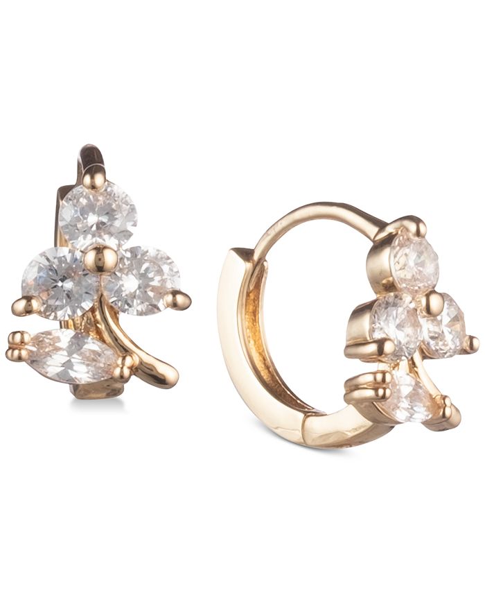 lonna & lilly - Gold-Tone Crystal Hoop Earrings