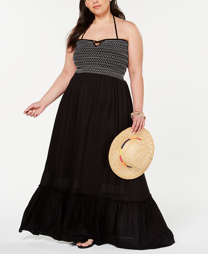 Raviya Plus Size Smocked CoverUp Dress Macy's