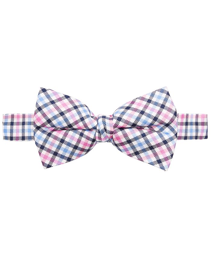 Lauren Ralph Lauren Big Boys Pink Gingham Bow Tie - Macy's