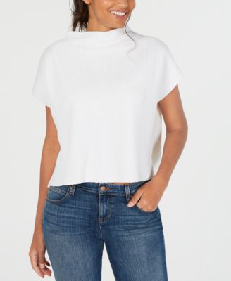 Eileen Fisher - Funnel-Neck Short-Sleeve Top