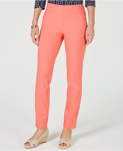 Charter Club Petite Cambridge Tummy Control Slim Leg Pants