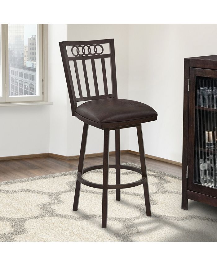 Armen Living Olympia 30" Swivel Barstool Macy's