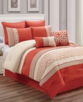 Orange Bed In A Bag And Comforter Sets Queen King More Macy S