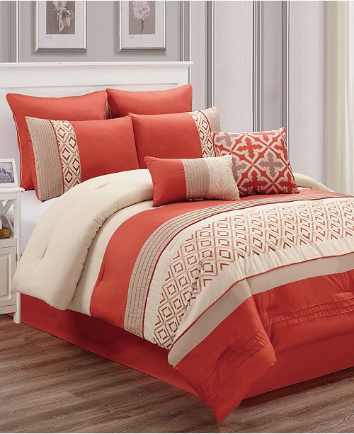 Riverbrook Home Janna 8 Pc Queen Comforter Set Reviews Bed In A Bag Bed Bath Macy S