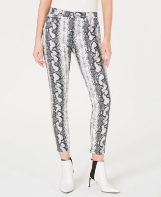 Tinseltown - Juniors' Python-Print Jeans
